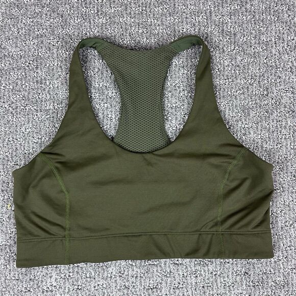 Outdoor Voices Sports Bra Womens Large Racerback Activewear Athletic Gym Green - Picture 1 of 11